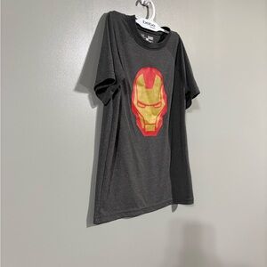 Marvel Logo Tee - Black with Red & White Print